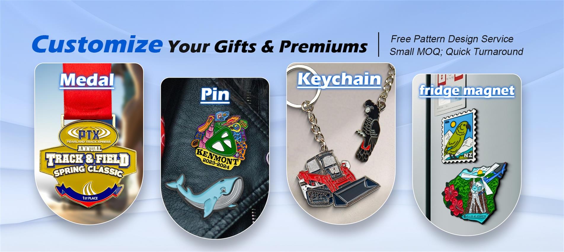 cadeaux d'artisanat de médaille personnalisés