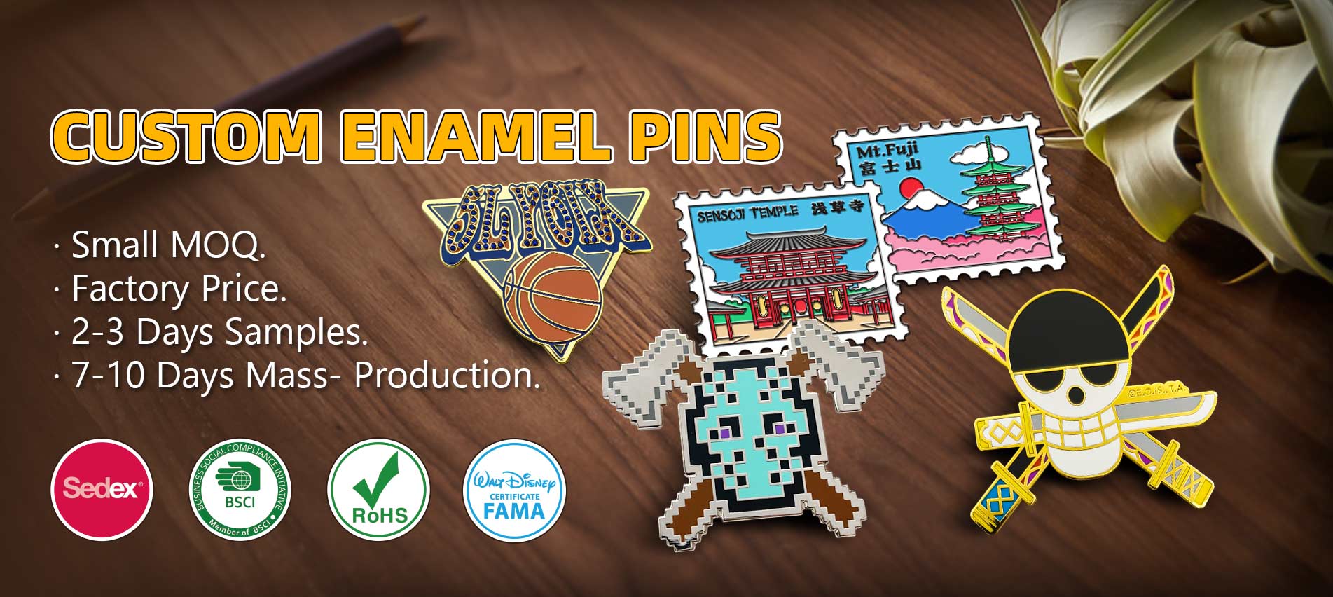 Épingles en émail personnalisées